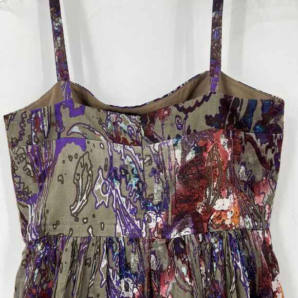 Suzi Chin for Maggie boutique Maxi Dress Floral Purple Green | Size 10 Regular - Picture 5 of 6